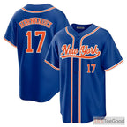 Blue Baseball Jersey Tee for Men & Women - Your Personalized Team & Player Details