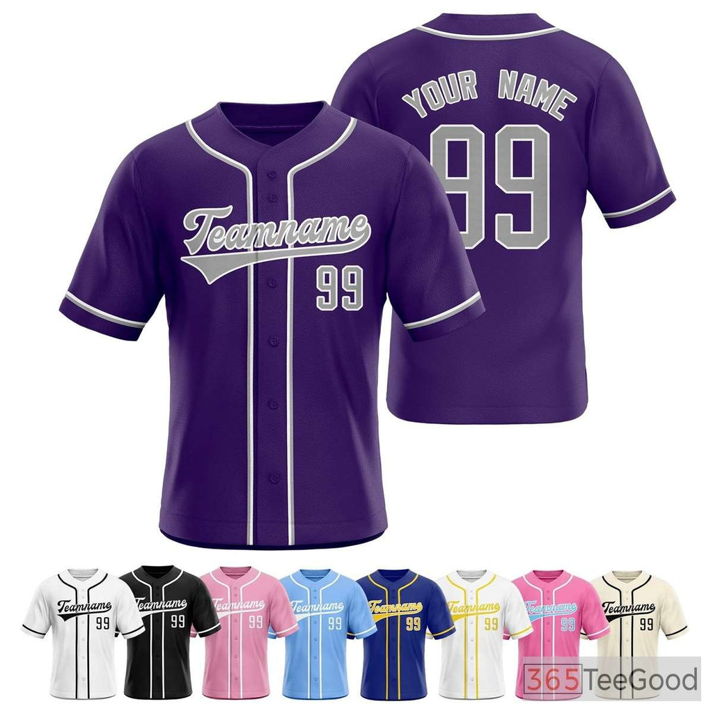 Blue Baseball Jersey Tee for Men & Women - Made for Your Custom Design Vision