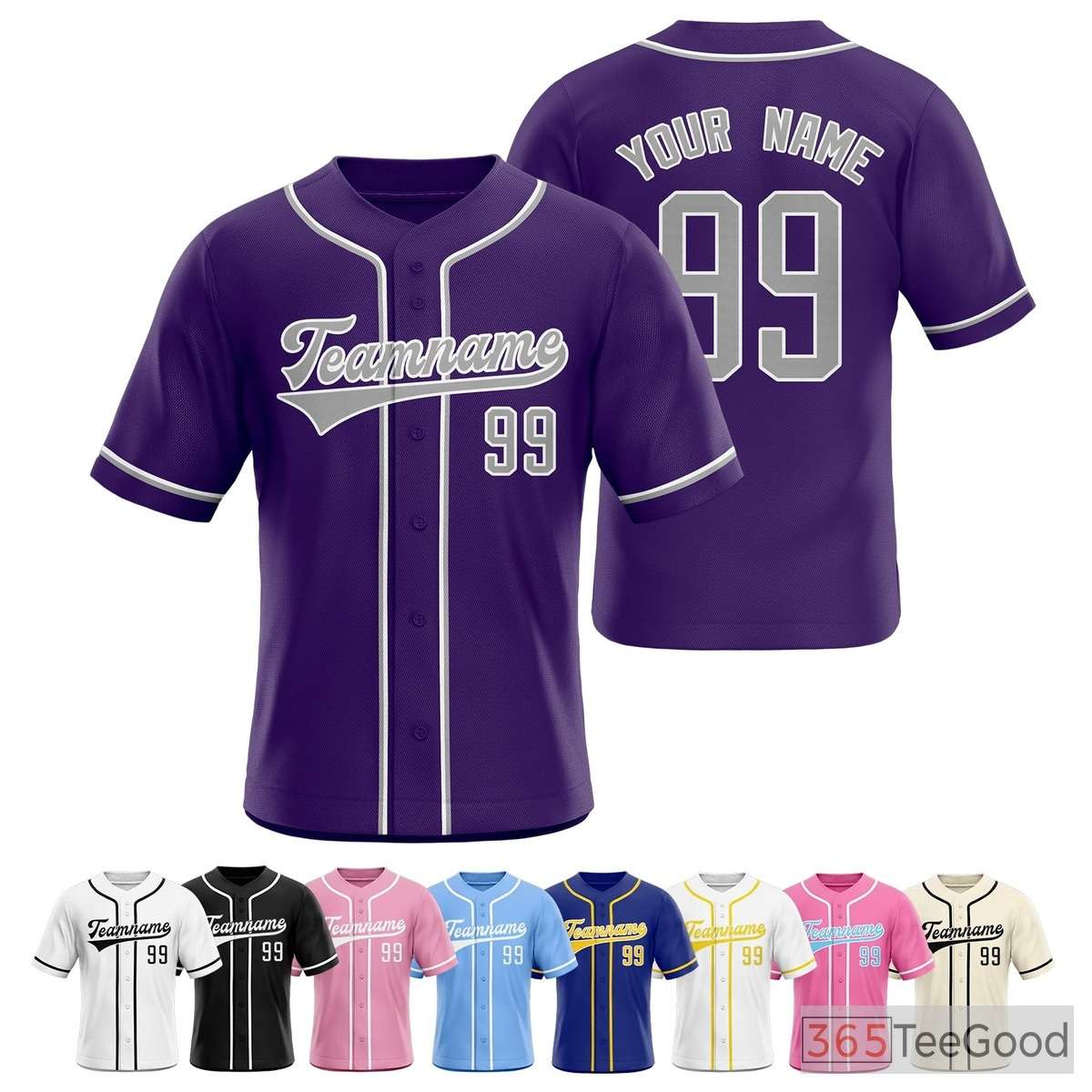 Blue Baseball Jersey Tee for Men & Women - Made for Your Custom Design Vision