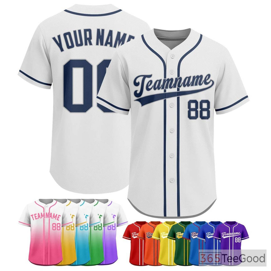 Blue Baseball Jersey Tee for Men & Women - A Comfortable Option for Daily Style