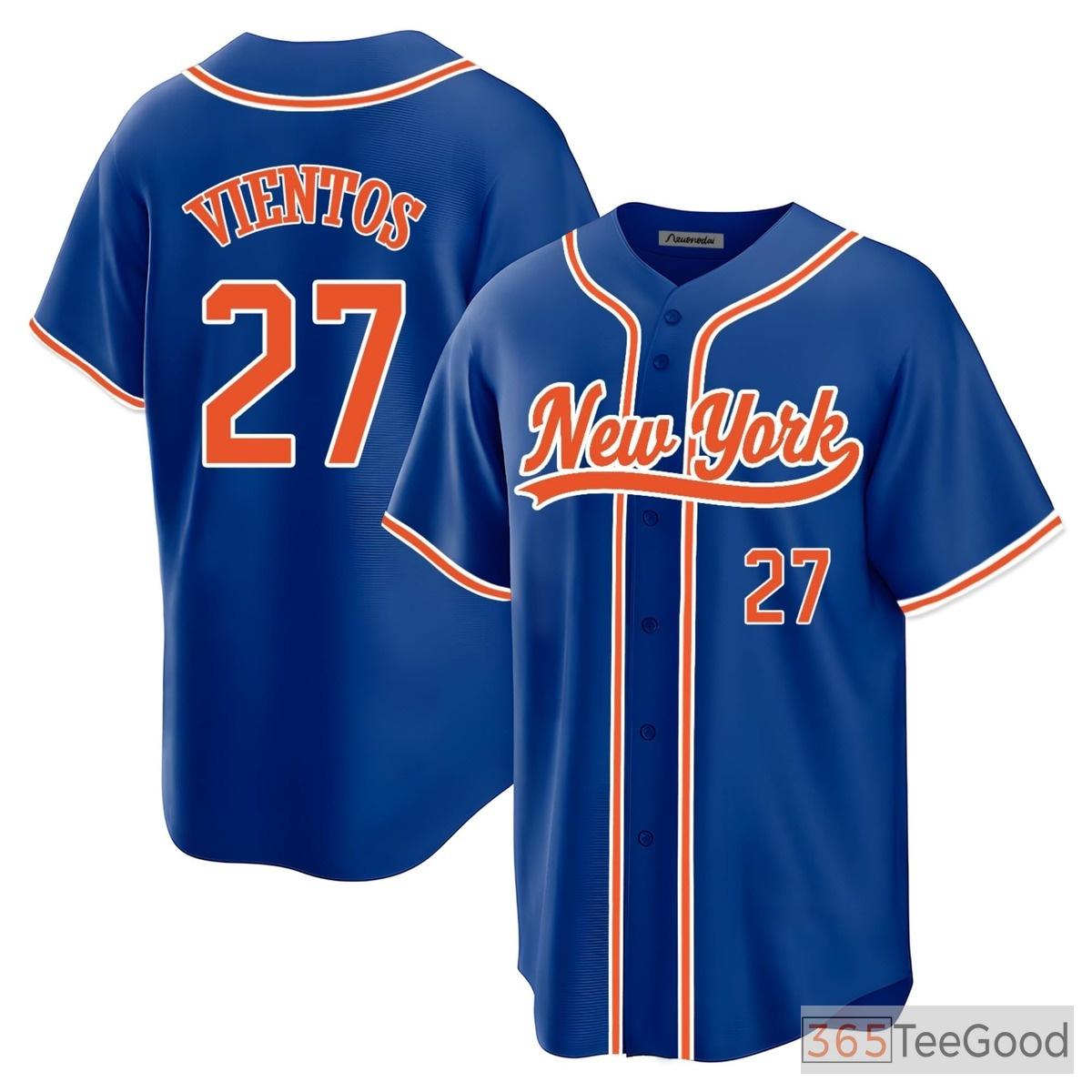 Blue Baseball Jersey Tee for Men & Women - Stitched Custom Name, Number & Team Details