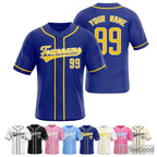 Blue Baseball Jersey Tee for Men & Women - Your Blank Canvas for Custom Apparel
