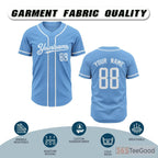 Blue Baseball Jersey Tee for Men & Women - A timeless look for custom designs