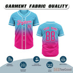 Blue Baseball Jersey Tee for Men & Women - Ready for Team Uniforms & Casual Style