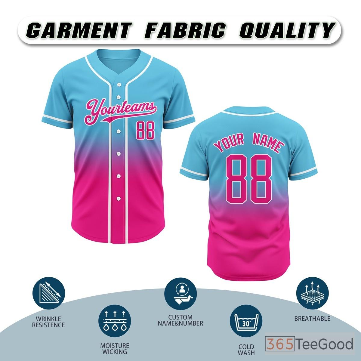 Blue Baseball Jersey Tee for Men & Women - Ready for Team Uniforms & Casual Style