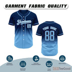 Blue Baseball Jersey Tee for Men & Women - A versatile choice for custom apparel