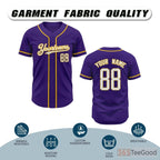 Blue Baseball Jersey Tee for Men & Women - Perfect for custom team wear & everyday style
