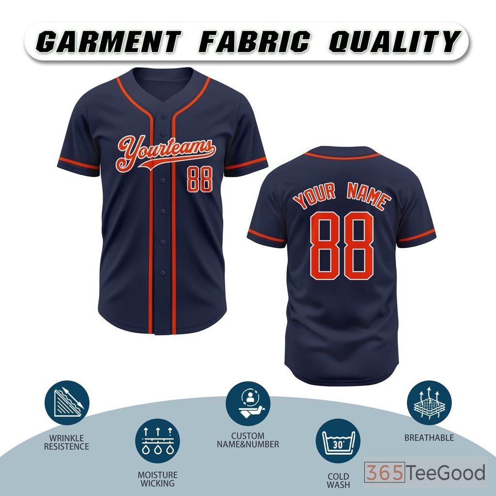 Blue Baseball Jersey Tee for Men & Women - Ideal for custom designs & daily comfort