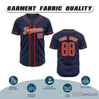 Blue Baseball Jersey Tee for Men & Women - Ideal for custom designs & daily comfort
