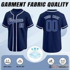Blue Baseball Jersey Tee for Men & Women - Casual comfort with classic appeal