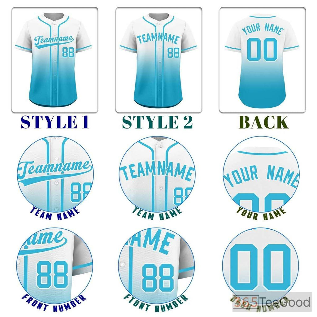 Blue Baseball Jersey Tee for Men & Women - A comfortable option for custom team apparel