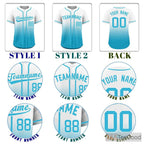 Blue Baseball Jersey Tee for Men & Women - A comfortable option for custom team apparel