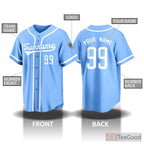 Blue Baseball Jersey Tee for Men & Women - Create Your Own Unique Look