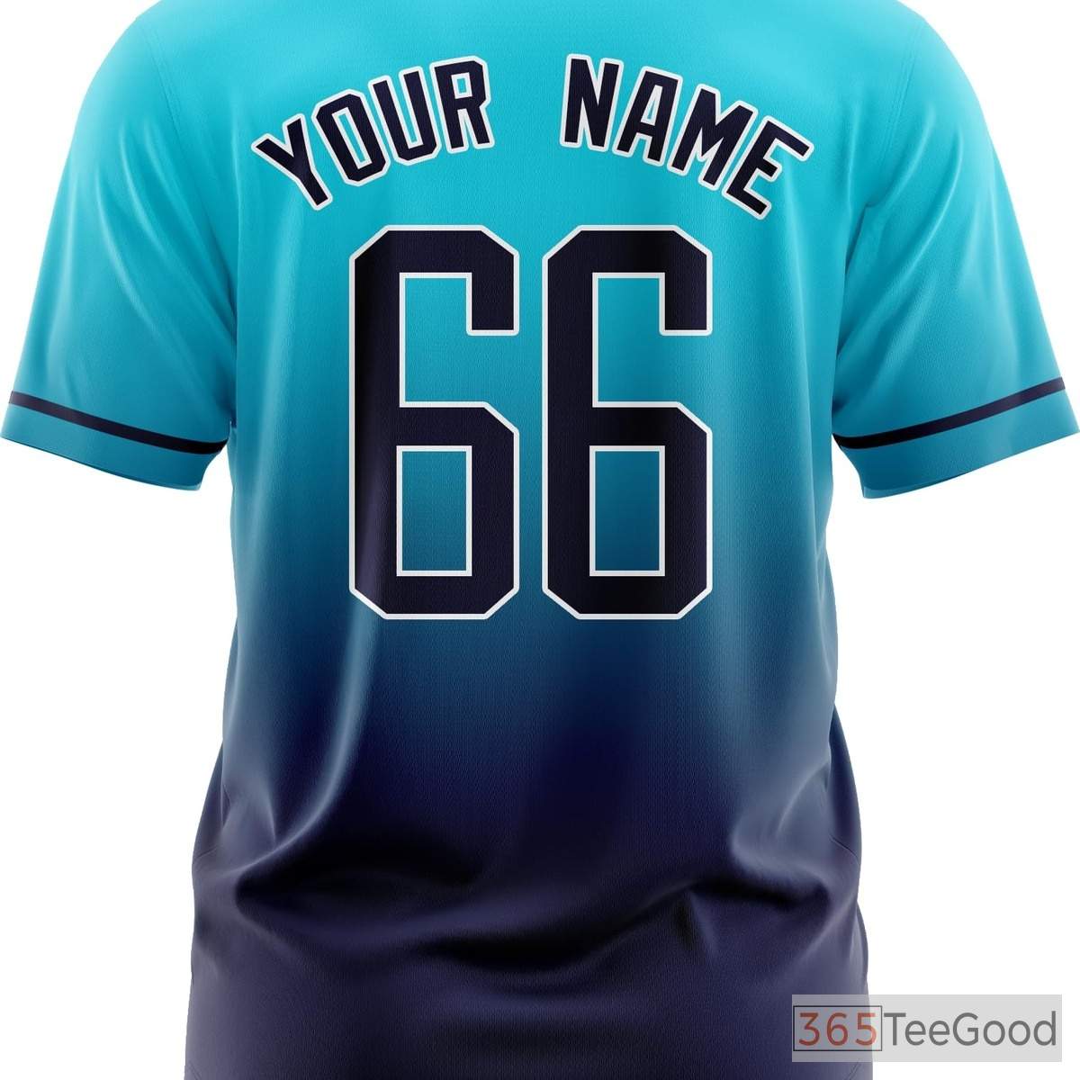 Blue Custom Baseball Jersey Tee for Men & Women - Design Your Own Stitched & Printed Details