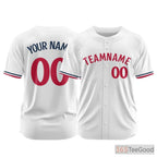 Blue Custom Baseball Jersey Tee Personalized Stitched Team Name Number for Men Women