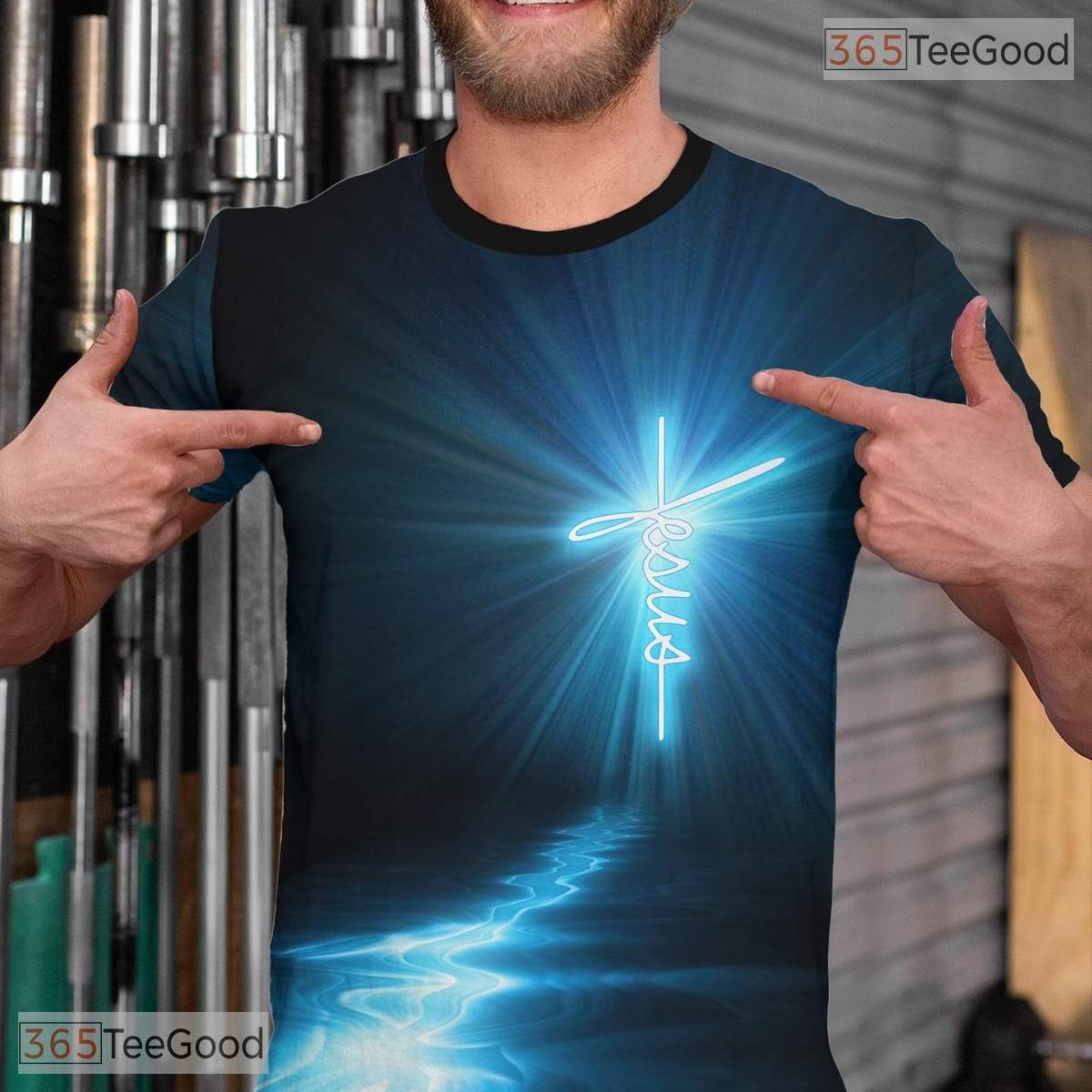 Classic Blue Novelty Abstract 3D Graphic Printed Casual Short Sleeve Unisex Shirt