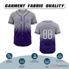 Blue & Gray Baseball Jersey Tee for Men & Women - A Modern Choice for Custom Designs