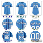 Blue & Navy Baseball Jersey Tee for Men & Women - A versatile base for custom apparel