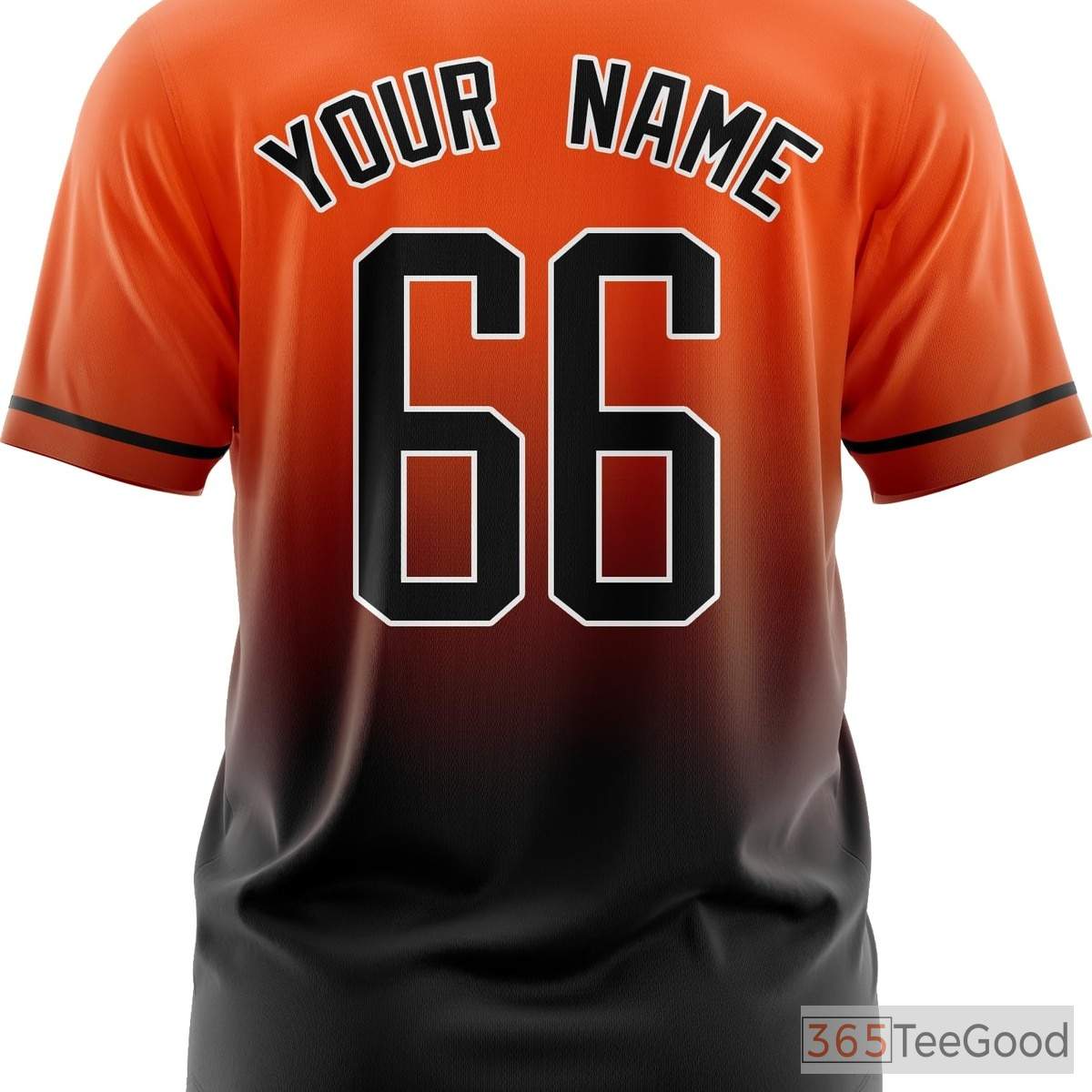 Blue & Orange Baseball Jersey Tee for Men & Women - Design Your Personalized Stitched Look