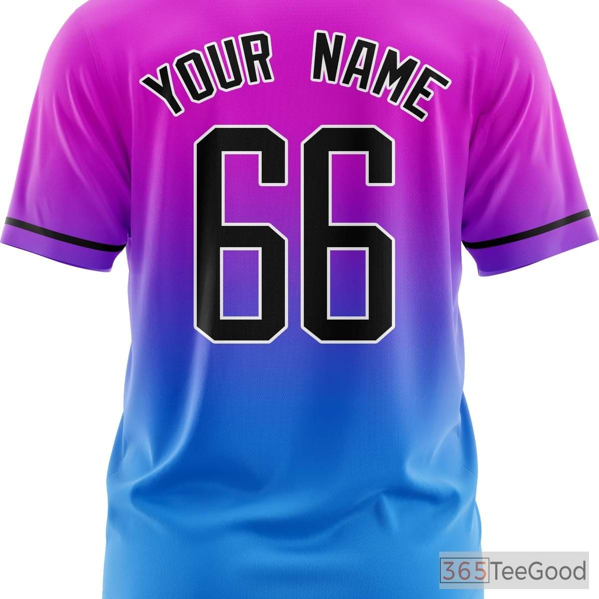 Blue & Purple Baseball Jersey Tee for Men & Women - Design Your Stitched Player Look