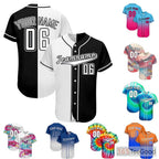 Bold Black & White Custom Baseball Jersey Tee Personalized Unisex Stitched Team Shirt