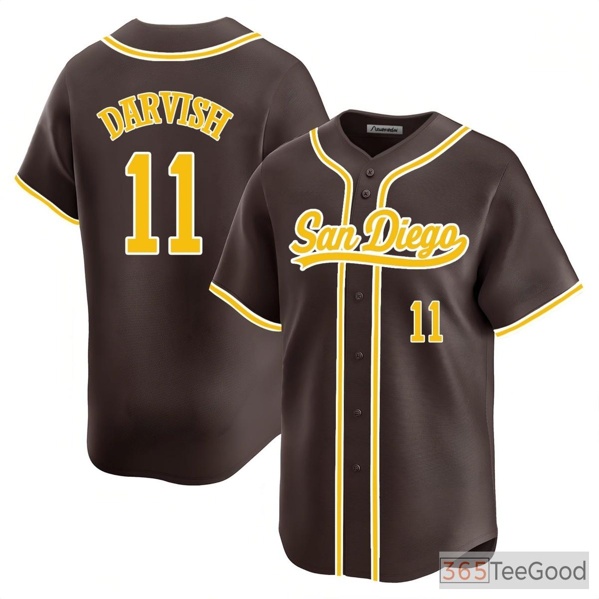Brown Baseball Jersey Tee - Stitched Custom Details for Your Player Identity