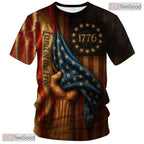 Brown Juneteenth Freedom Celebration Graphic Novelty 3D Printed Casual Unisex T-Shirt