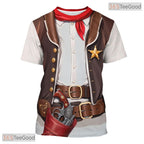 Brown Oktoberfest Beer Costume Novelty 3D Printed Casual Short Sleeve Unisex Tee