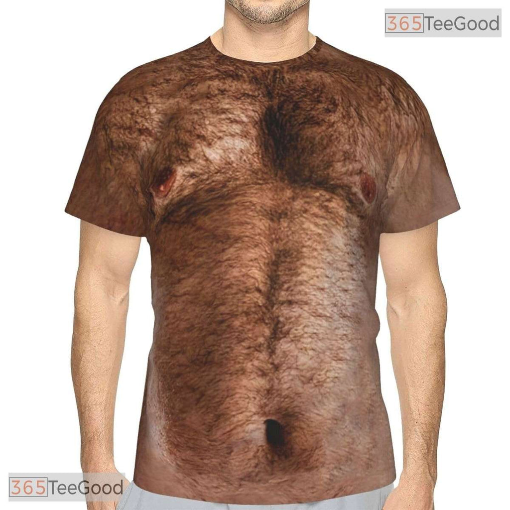 Funny Brown Muscle Chest Basketball 3D Printed Casual Short Sleeve Unisex Shirt