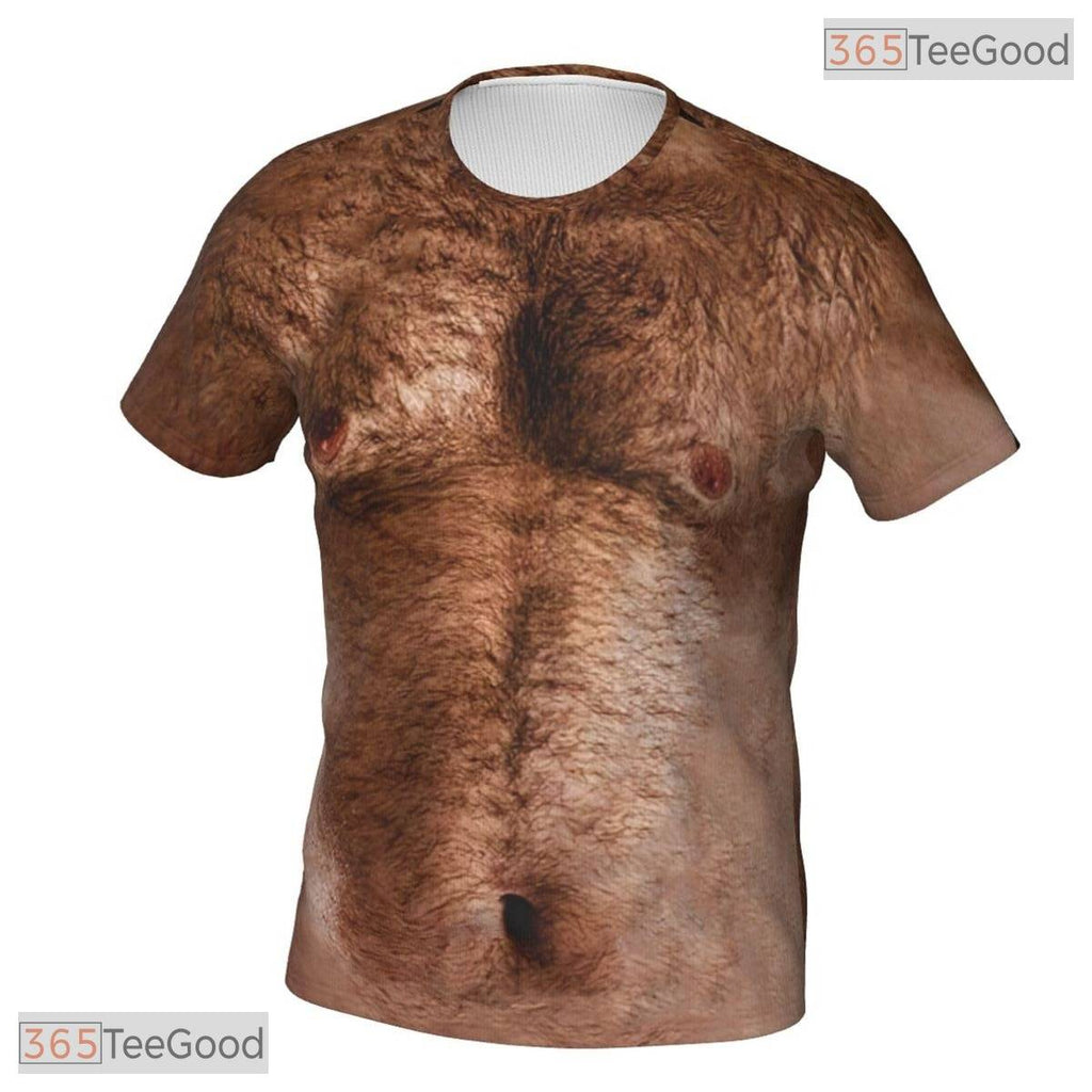 Funny Brown Muscle Chest Basketball 3D Printed Casual Short Sleeve Unisex Shirt