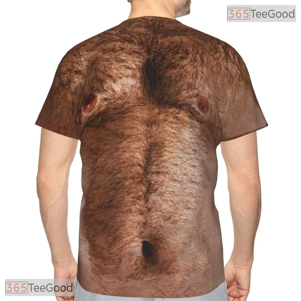 Funny Brown Muscle Chest Basketball 3D Printed Casual Short Sleeve Unisex Shirt