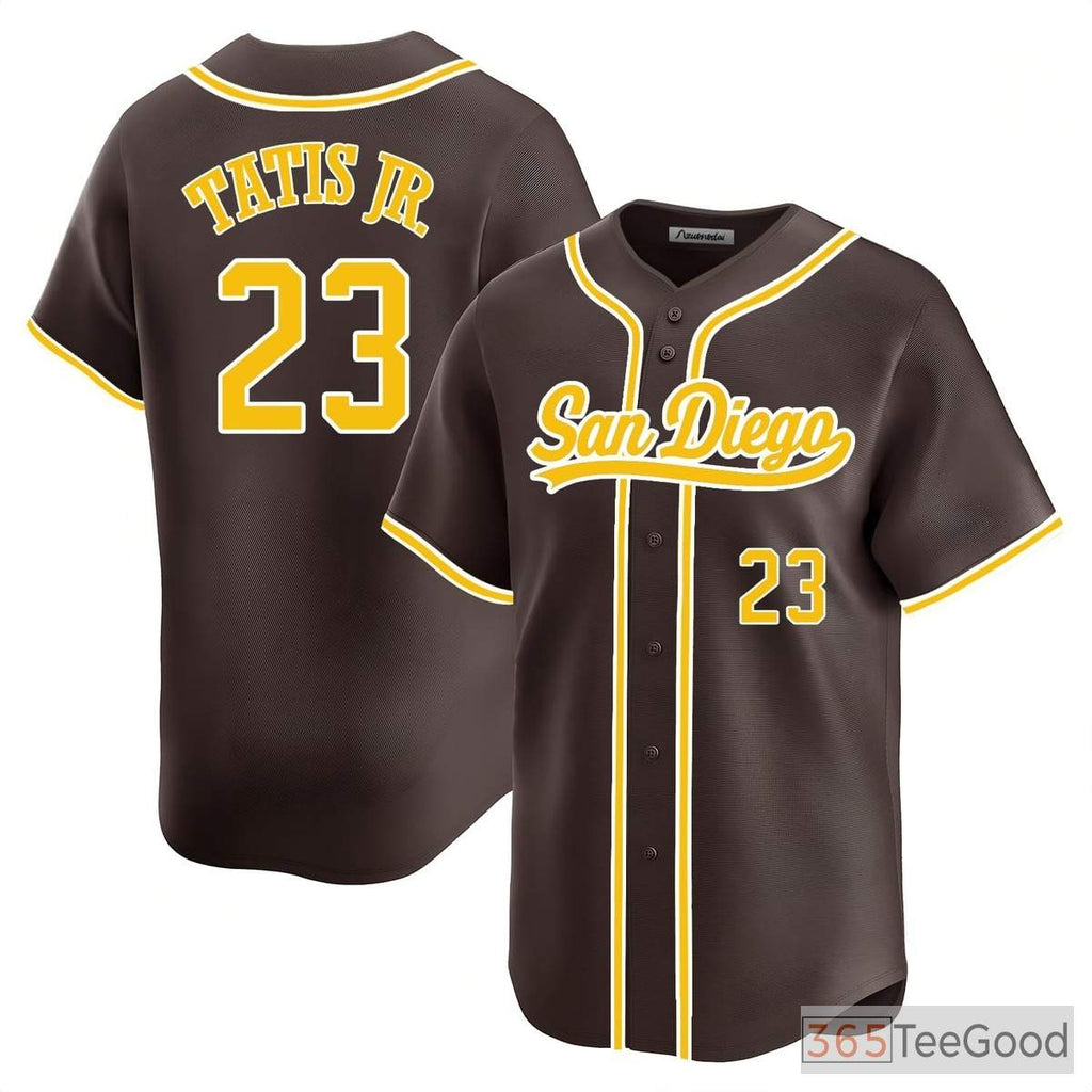 Brown West Coast Style Custom Baseball Jersey Tee Personalized Unisex Stitched Shirt