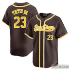 Brown West Coast Style Custom Baseball Jersey Tee Personalized Unisex Stitched Shirt