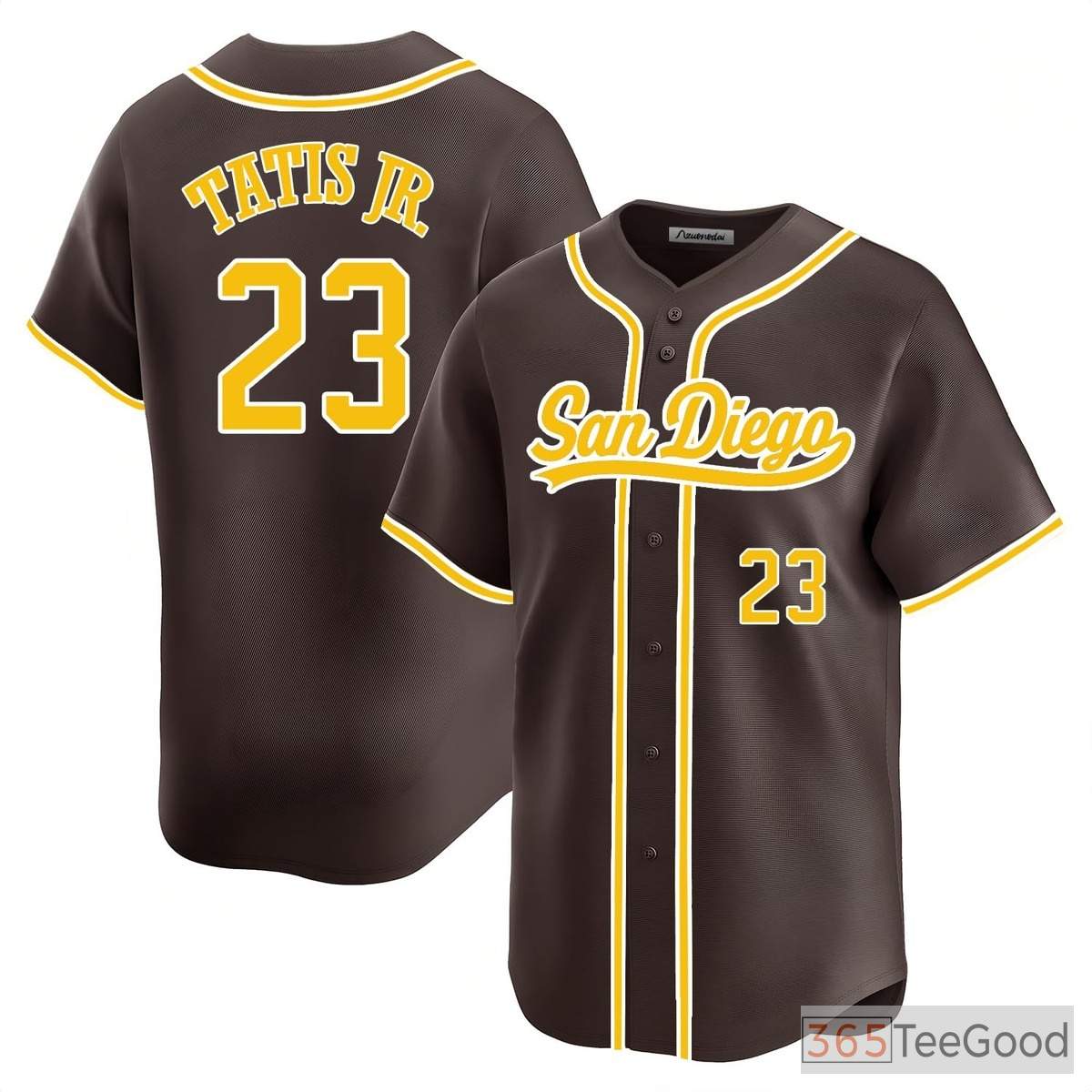 Brown West Coast Style Custom Baseball Jersey Tee Personalized Unisex Stitched Shirt