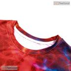 Earthy Brown Abstract Graphic Pattern 3D Printed Casual Unisex Tee Shirt Tops