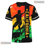 California State Orange Novelty Graphic 3D Printed Casual Unisex Tee Shirt Tops
