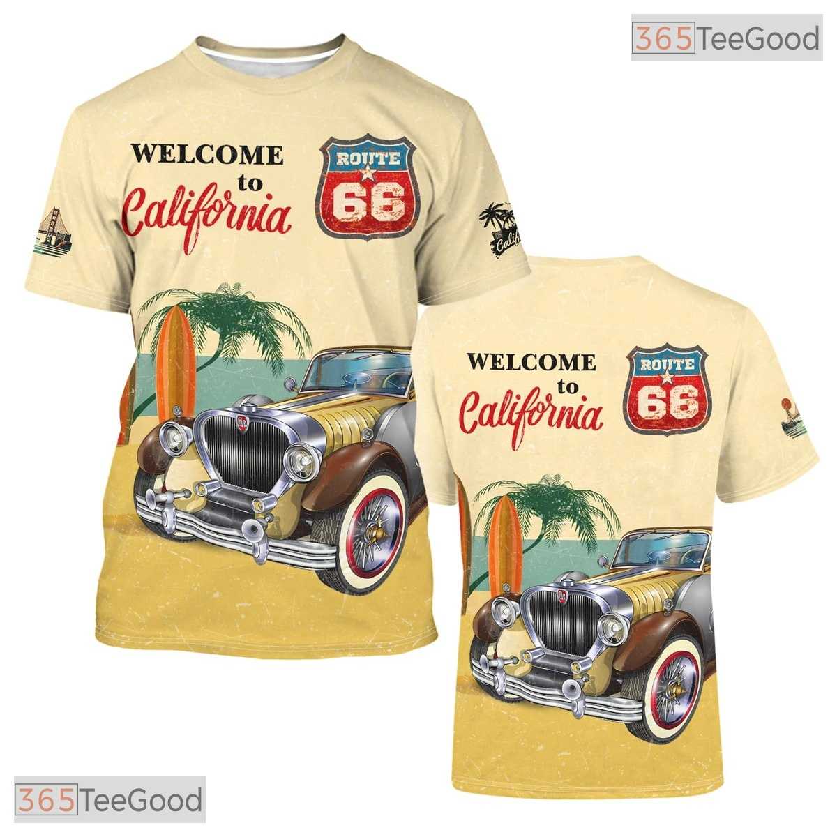 California State Yellow Novelty Graphic 3D Printed Casual Unisex Tee Shirt Tops