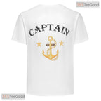 White Captain Sailor Uniform Costume Novelty 3D Printed Casual Unisex T-Shirt Styles