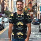 Funny Cat Letters Graphic Pattern 3D Printed Casual Short Sleeve Unisex Tee Top