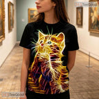 Funny Yellow Cat Animal Graphic Art Pattern 3D Printed Casual Unisex T-Shirts