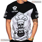 Personalized Cooking Culinary Knife 3D Graphic Print Casual Unisex Tee Shirt