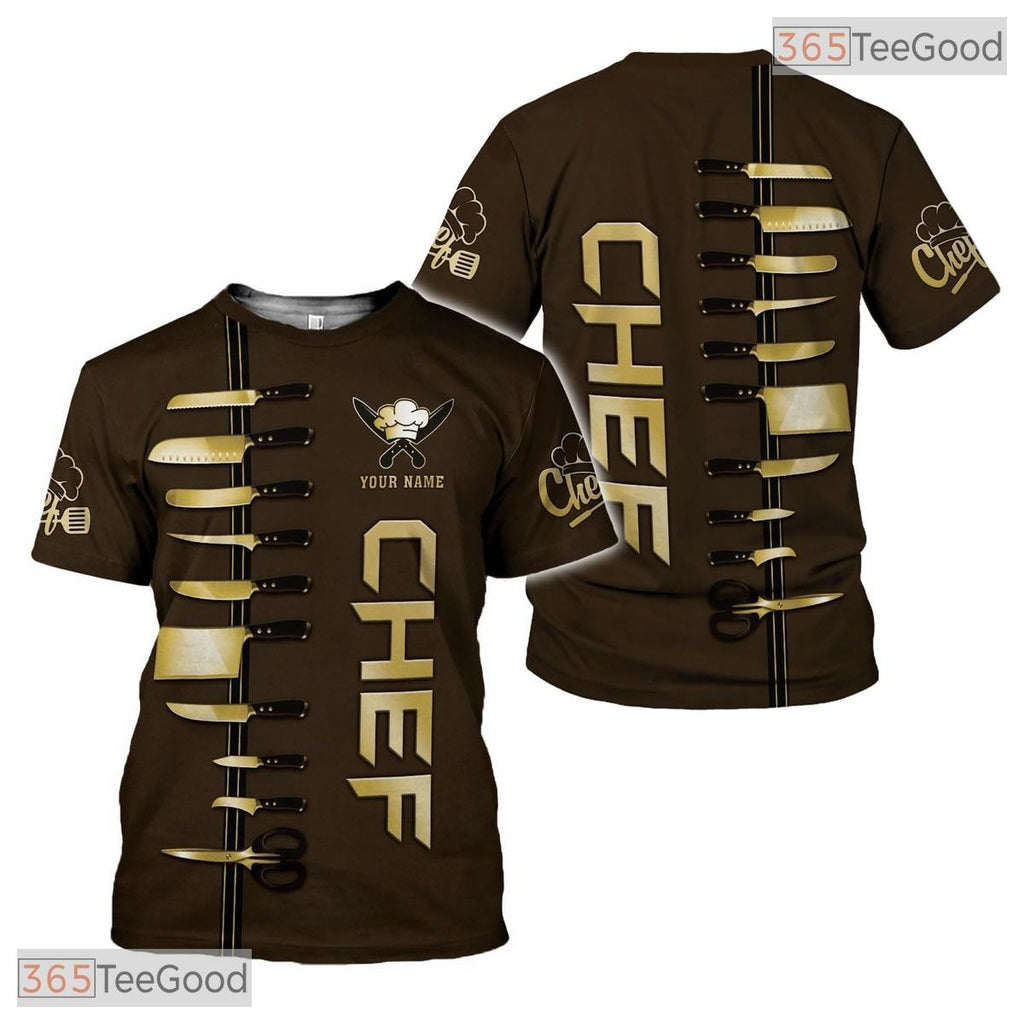 Master Chef Knife Culinary Art 3D Graphic Printed Casual Unisex Shirt Lover