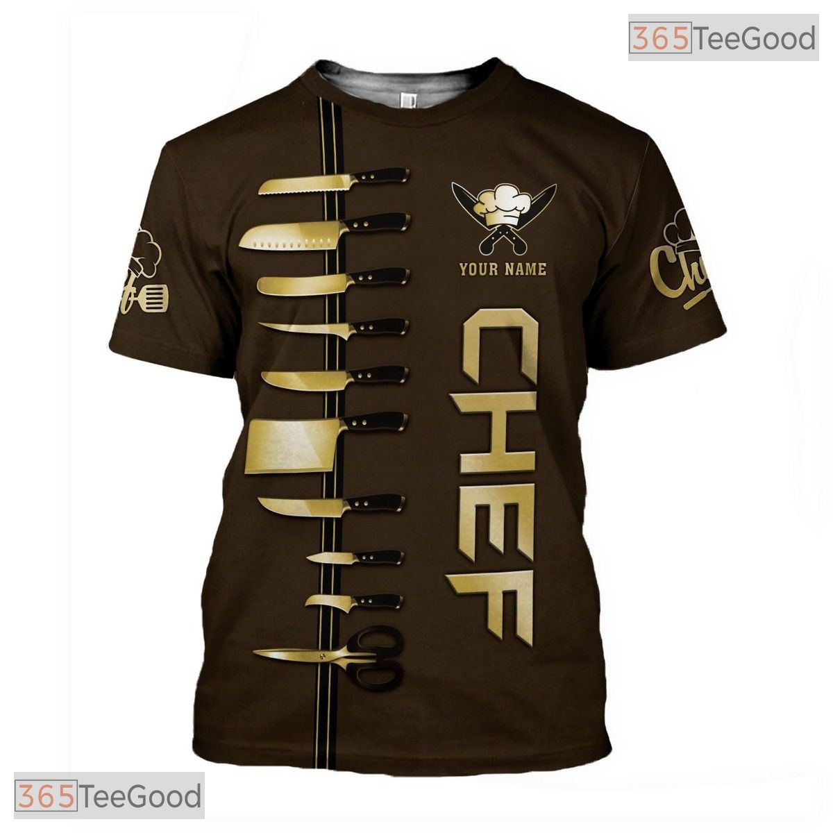 Master Chef Knife Culinary Art 3D Graphic Printed Casual Unisex Shirt Lover