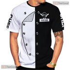 Personalized Master Chef Knife 3D Graphic Printed Casual Cooking Unisex Shirt