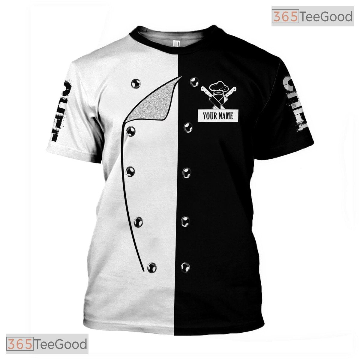 Personalized Master Chef Knife 3D Graphic Printed Casual Cooking Unisex Shirt