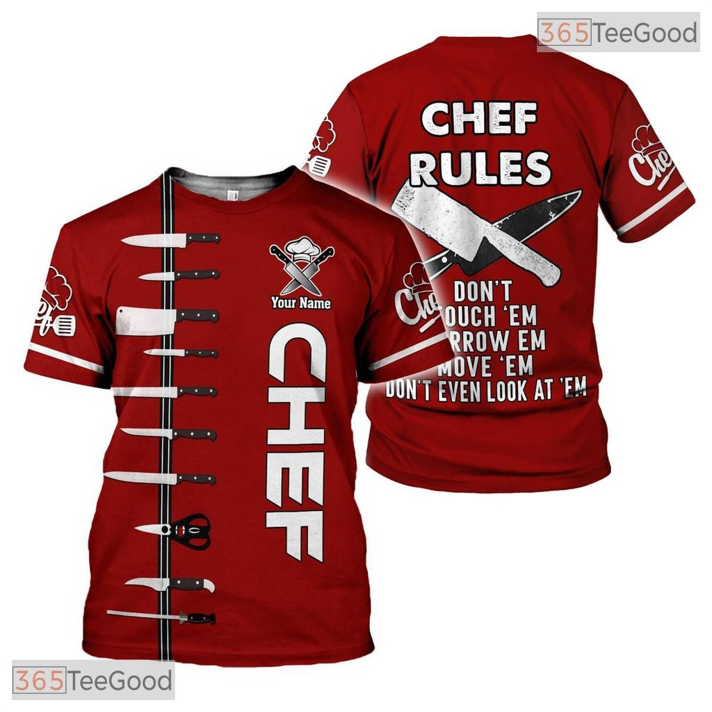 Master Cook Chef Casual 3D Graphic Printed T-Shirt Short Sleeve Men Women