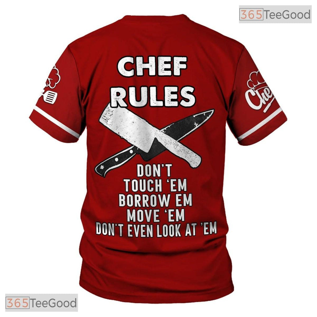 Master Cook Chef Casual 3D Graphic Printed T-Shirt Short Sleeve Men Women