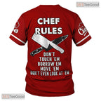 Master Cook Chef Casual 3D Graphic Printed T-Shirt Short Sleeve Men Women