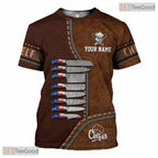 Master Chef Cooking Expert Knives 3D Graphic Printed T-Shirt Gift Men Women