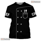 Custom Master Chef Cooking Lover 3D Printed Casual Short Sleeve Unisex Shirt